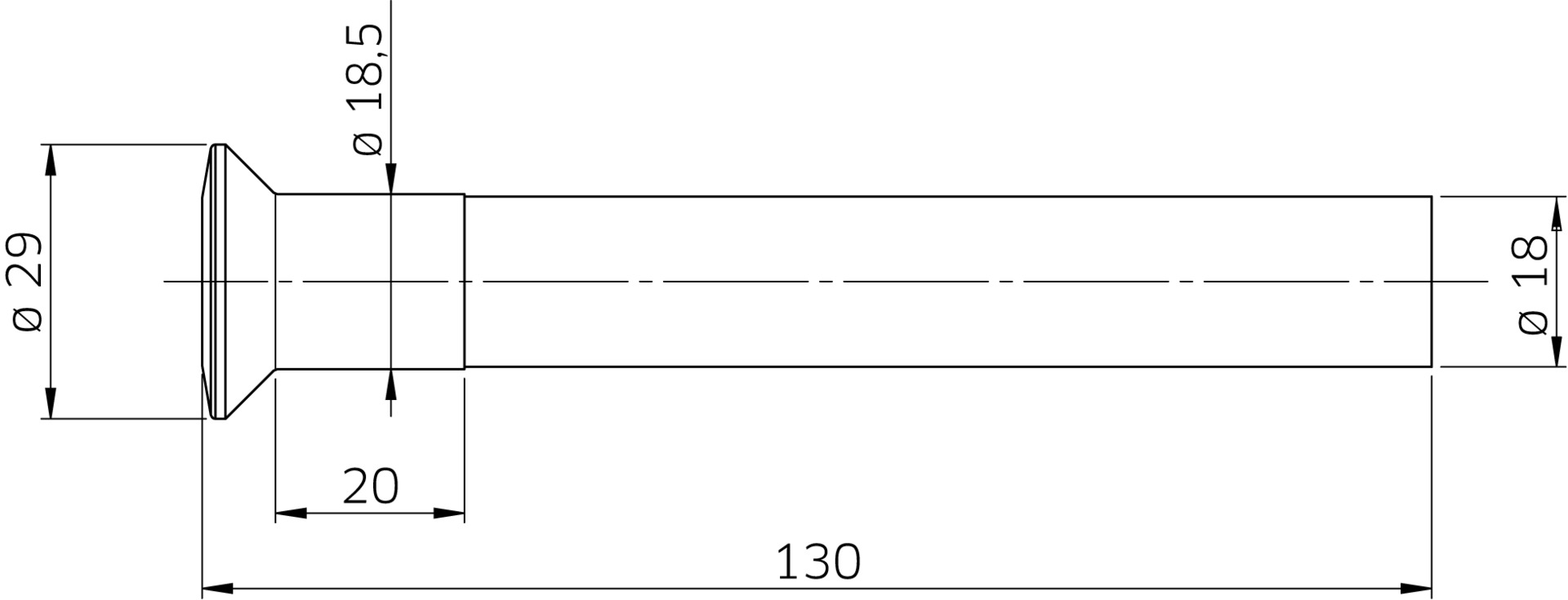 Bolzen Pendelwandverschluss 6640N
