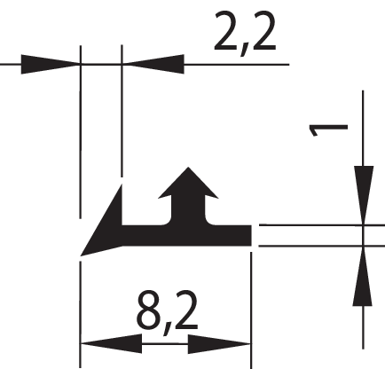 TOS-Leistenschuh schwarz PVC