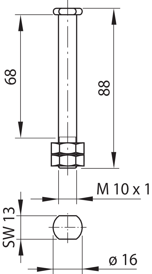 Scharnierbolzen Edelstahl (631560/565)