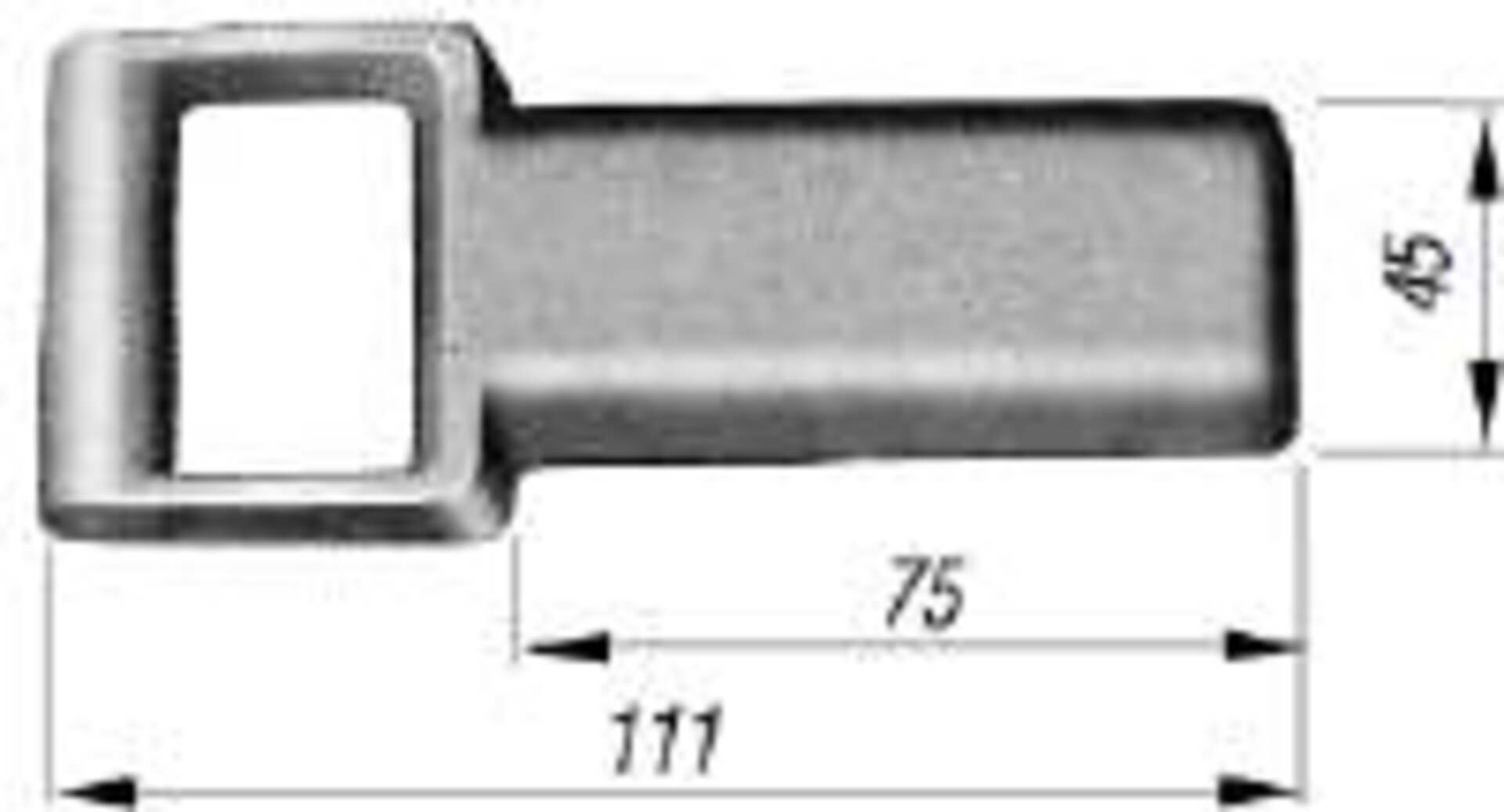Einschweißstumpf Scharnier H119E