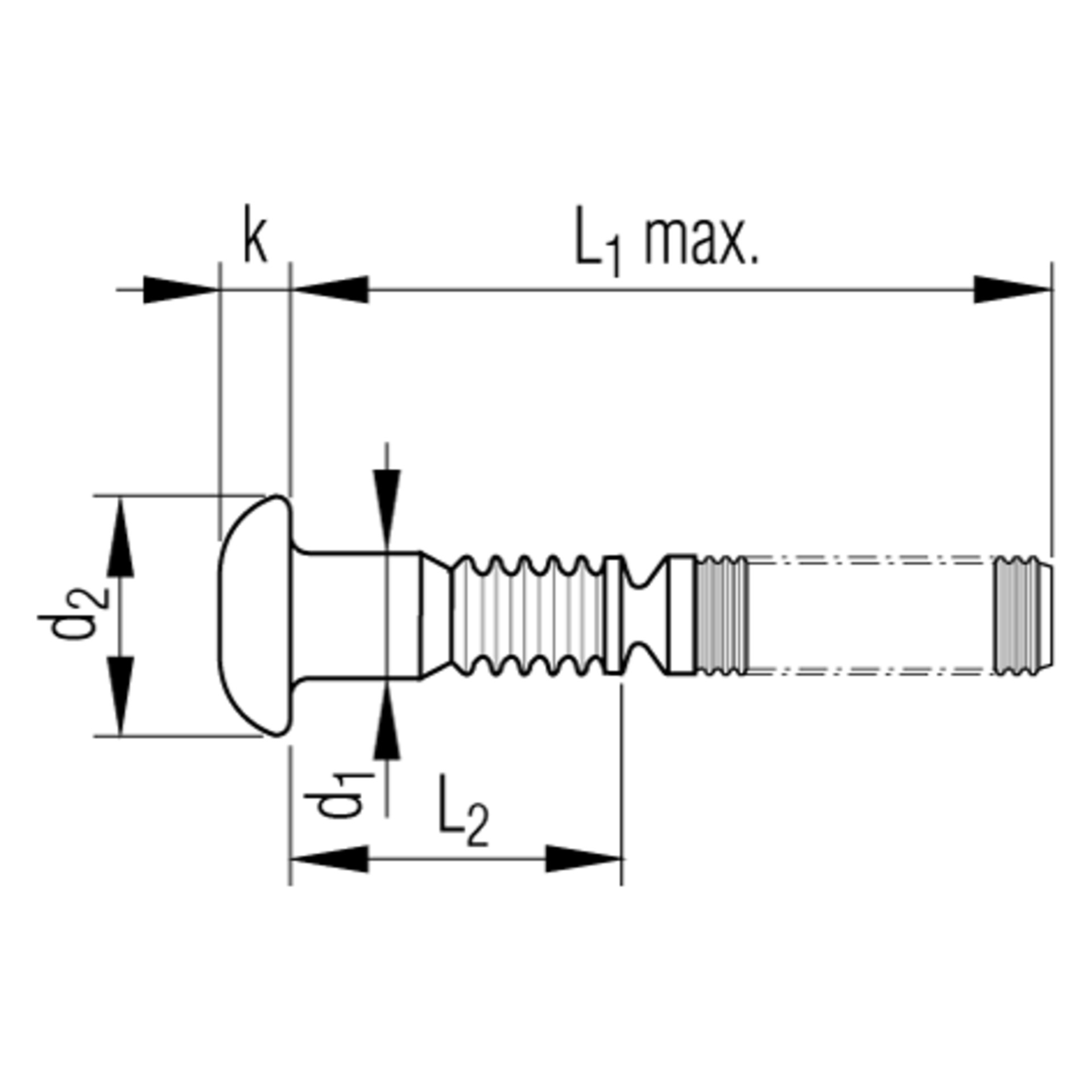 TIFAS® LockBolt Flachrundkopf St Typ 5