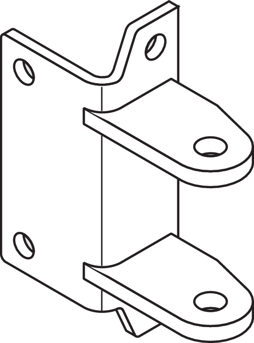 Scharnierbock Edelstahl -631560