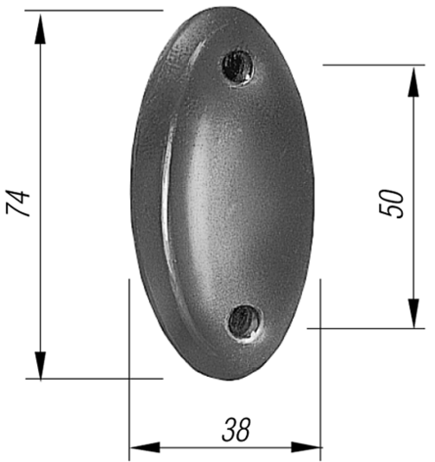 Anschlagpuffer gewölbt Gummi