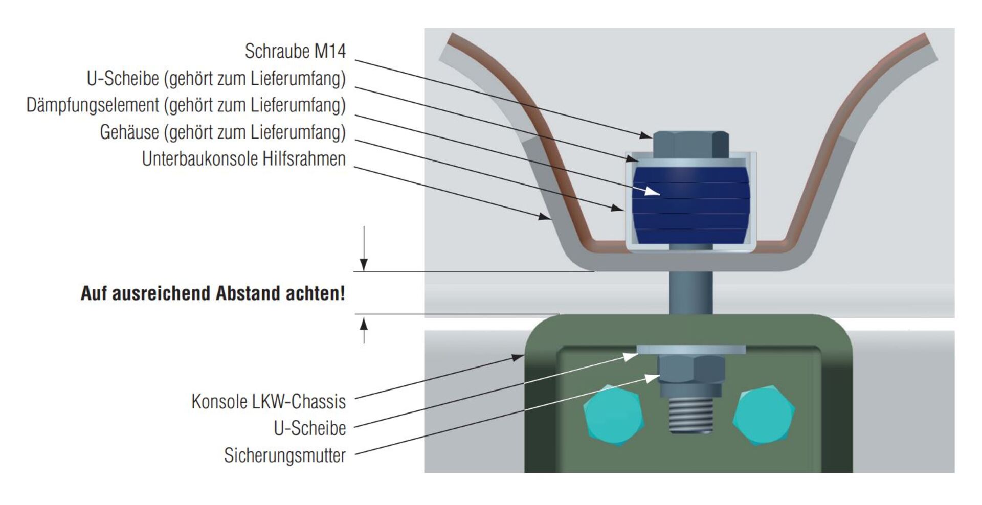 Schwingungsdämpfer Elastic Blue