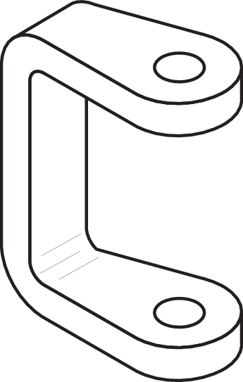 Scharnierbock Edelstahl -631560