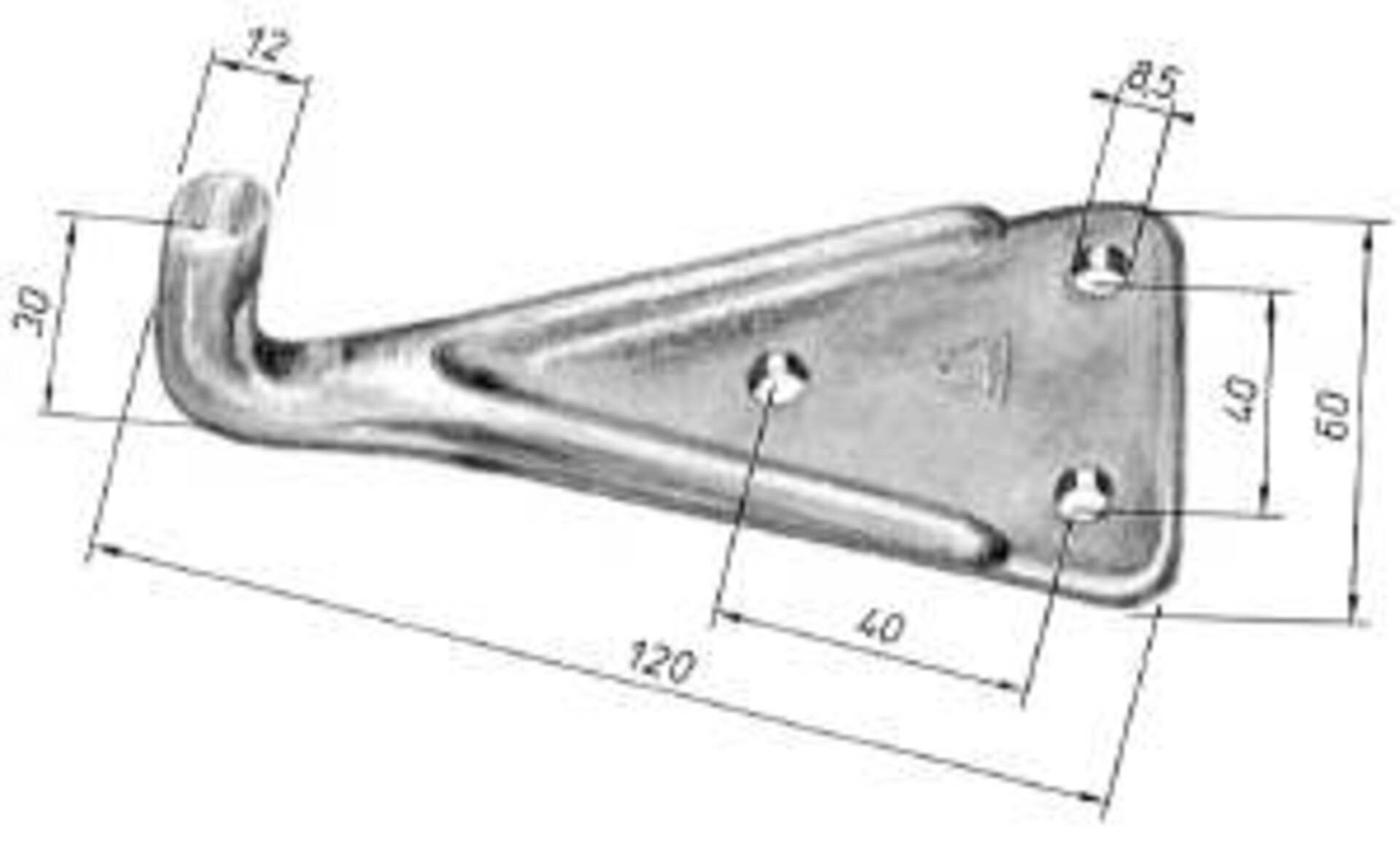 Haltenocke z. Anschrauben 230435-37