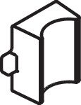 Drehstangenführung-Unterlage 1/2(Ø16)KU