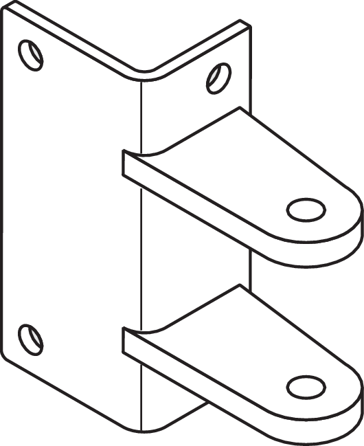 Scharnierbock Edelstahl -631530