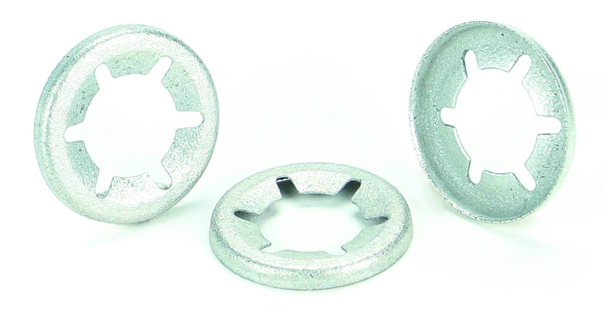 STARLOCK® Sicherungsscheiben metrisch runden Schaft ohne Kappe Federstahl 1.1231, mechanisch verzinkt