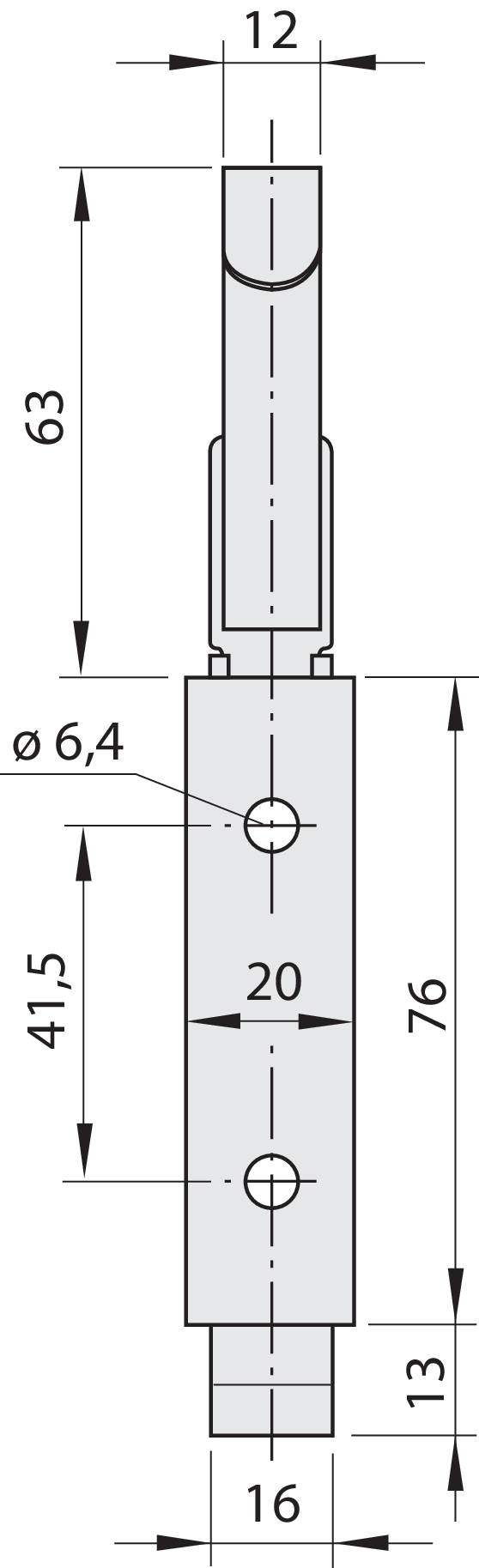 Federschnäpper leicht m. Griff
