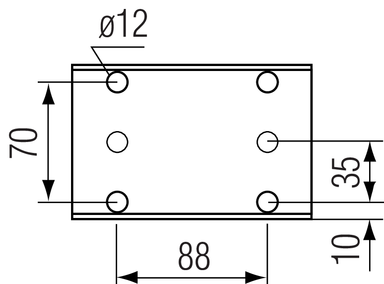 Roll-Rammpuffer 140x90x93 mm