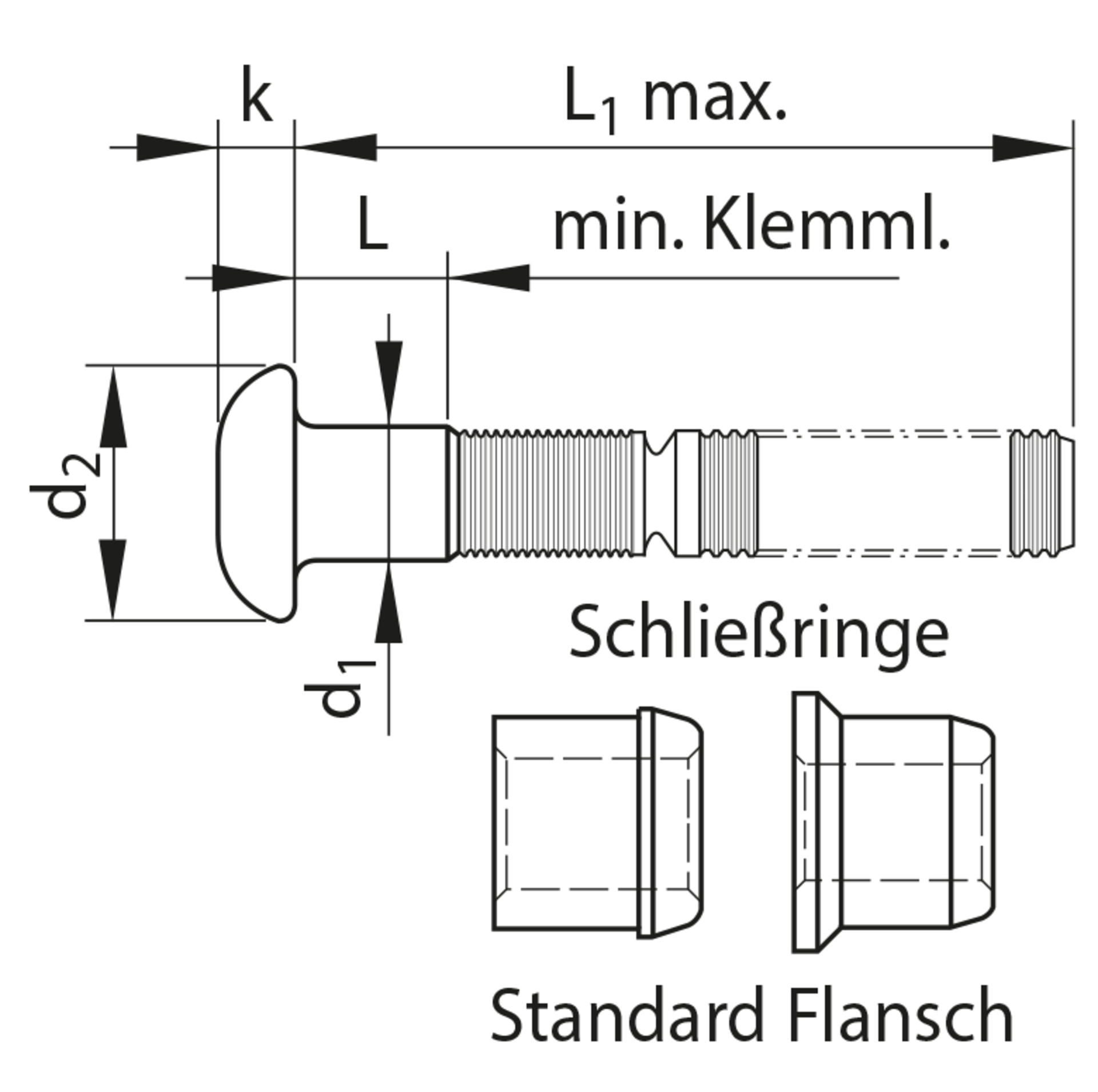 HuckBolt® C50L Flachrundkopf St