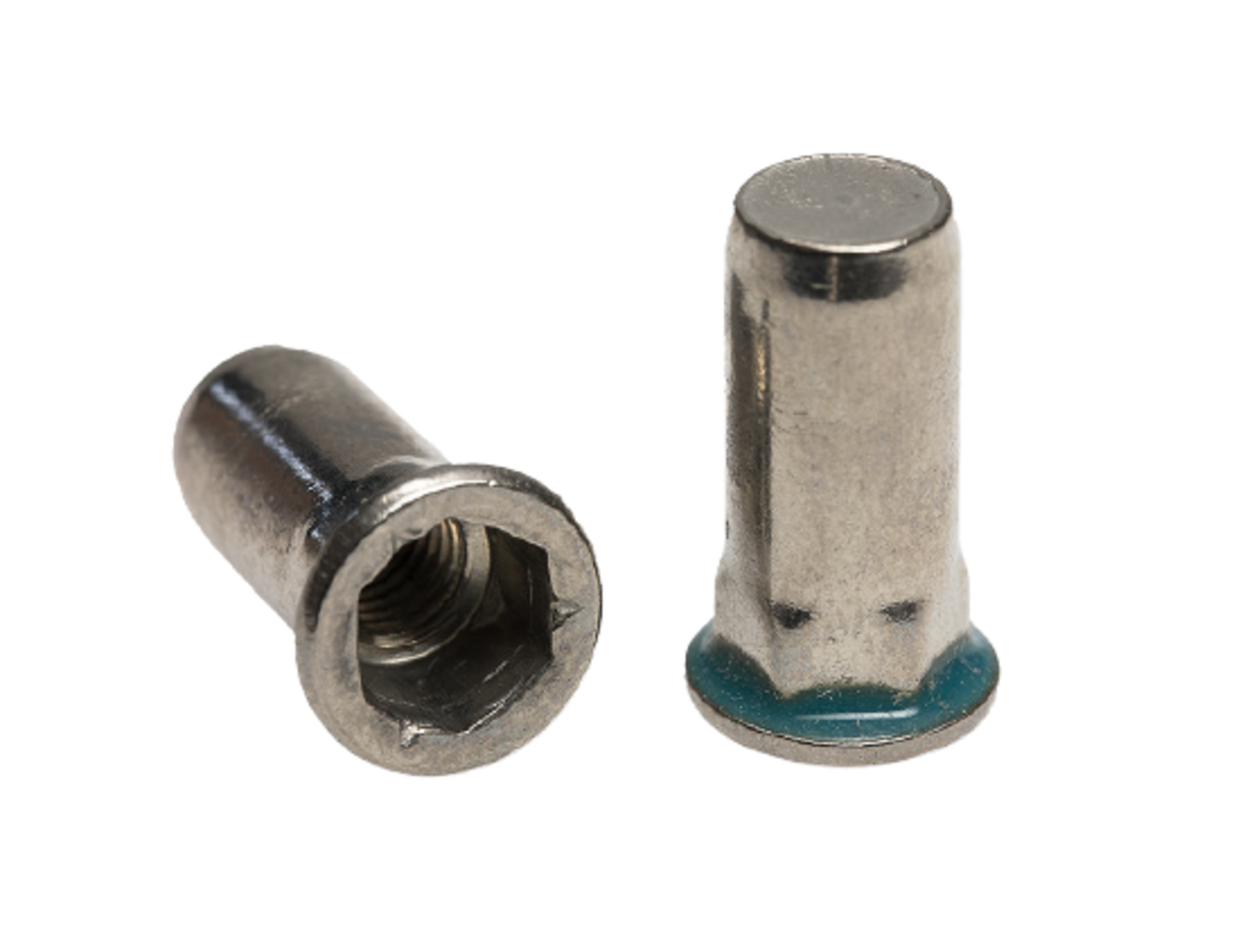 Tubtara® Blindnietmutter Flachkopf mit Dichtung Teilsechskantschaft geschlossen Edelstahl A4 IP67