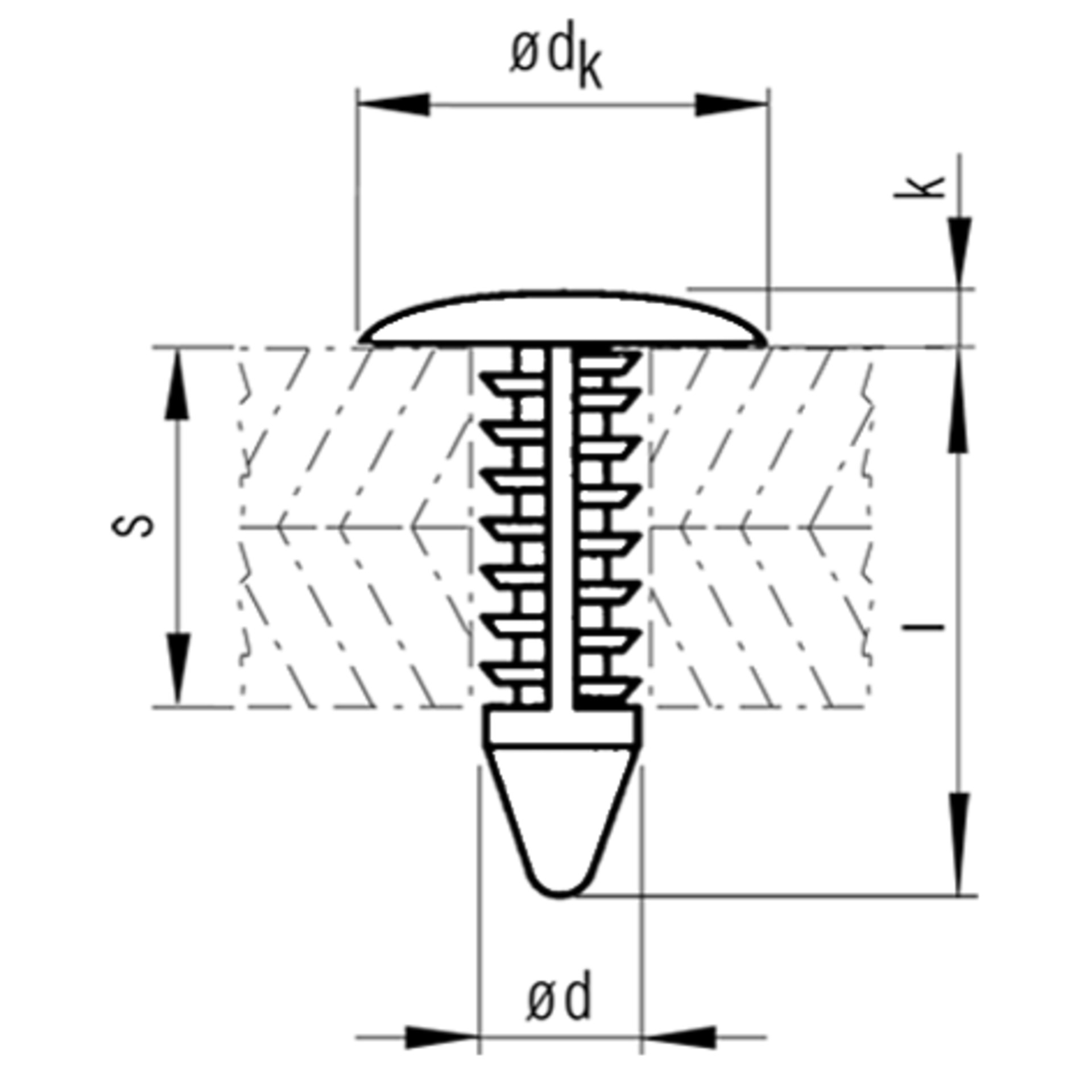 TIFAS® Halteclip aus Kunststoff