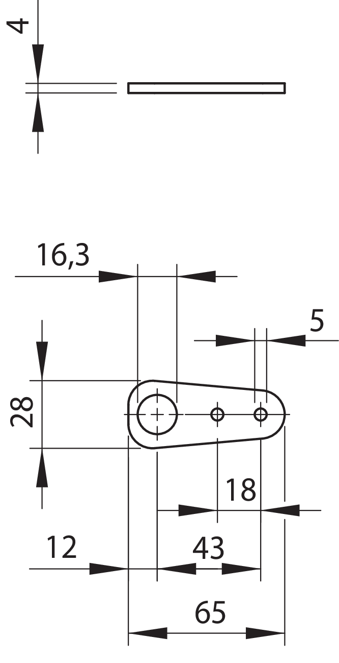 Deckblech 1/2" ES