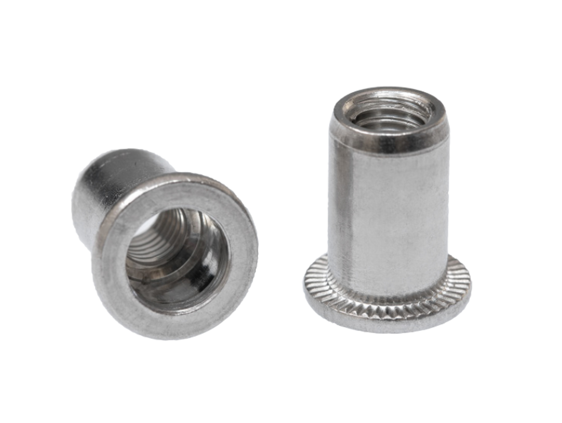 RIV-TI® Blindnietmutter Rundschaft Flachkopf offen Aluminium