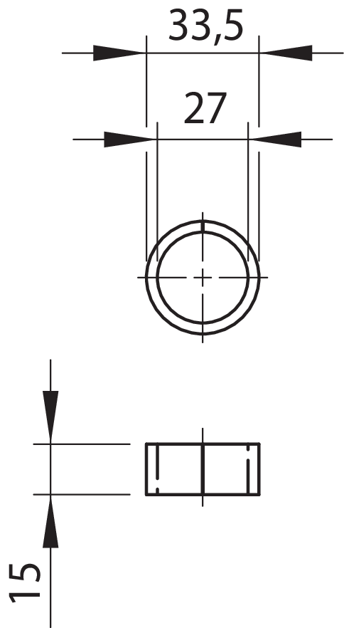 Kunststoffbuchse 3/4" (Ø 27)