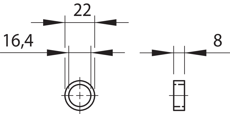 Anschlagring 1/2" (Ø16) ES