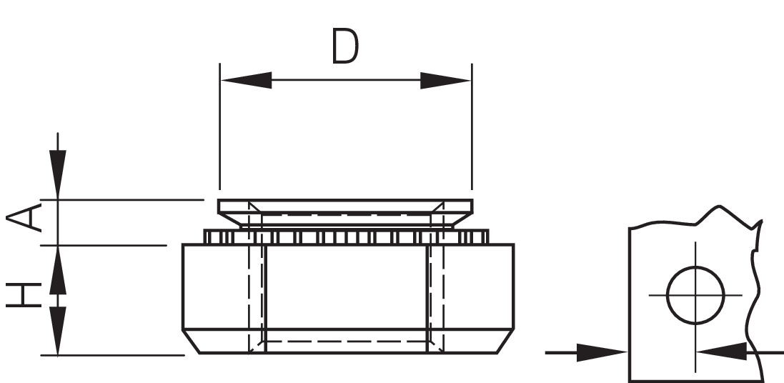 Captive® Einpressmutter KAL für Metall St (Serie CKN)