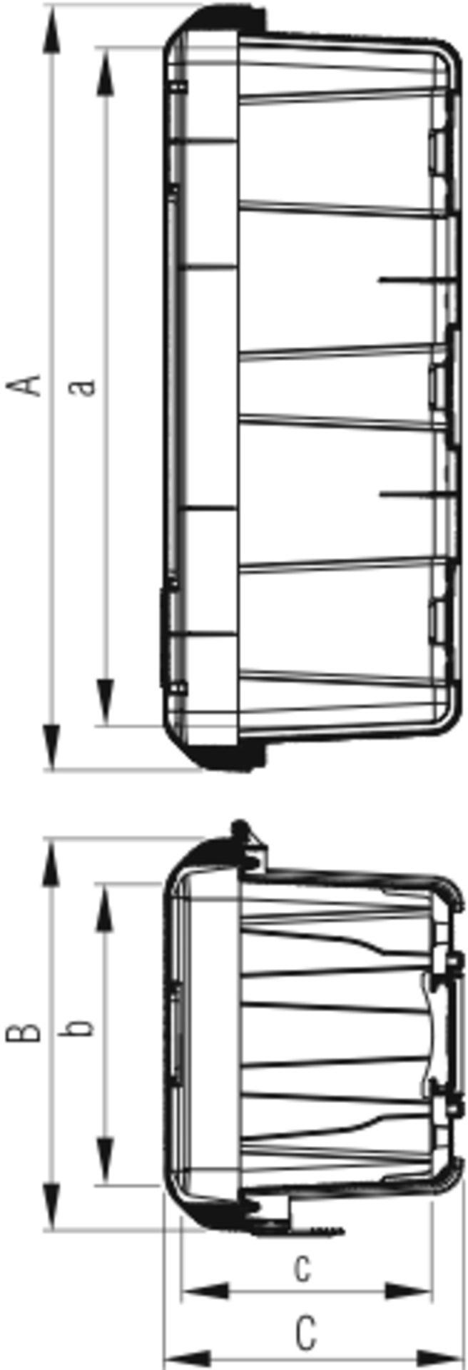 Feuerlöscherkasten 6kg B620H335T240 mm