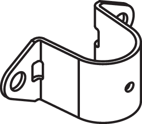 2Drehstangenführung 3/4" (Ø 27) ES
