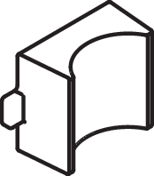 Drehstangenführung-Unterlage 3/4"(Ø27)KU