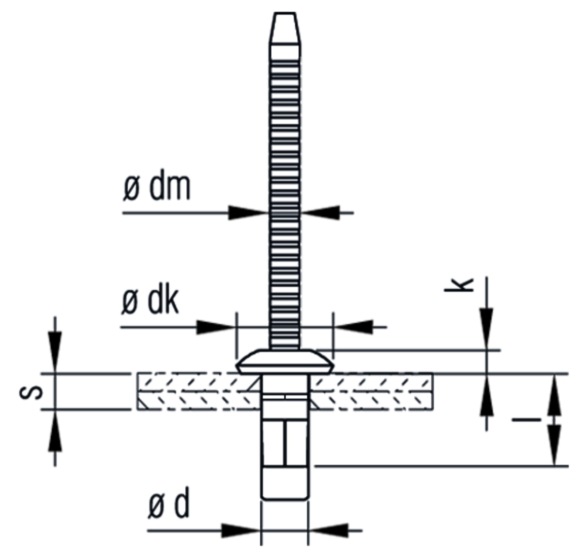 TIBULB® Blindniet A 6,4x12,5 A4/A4