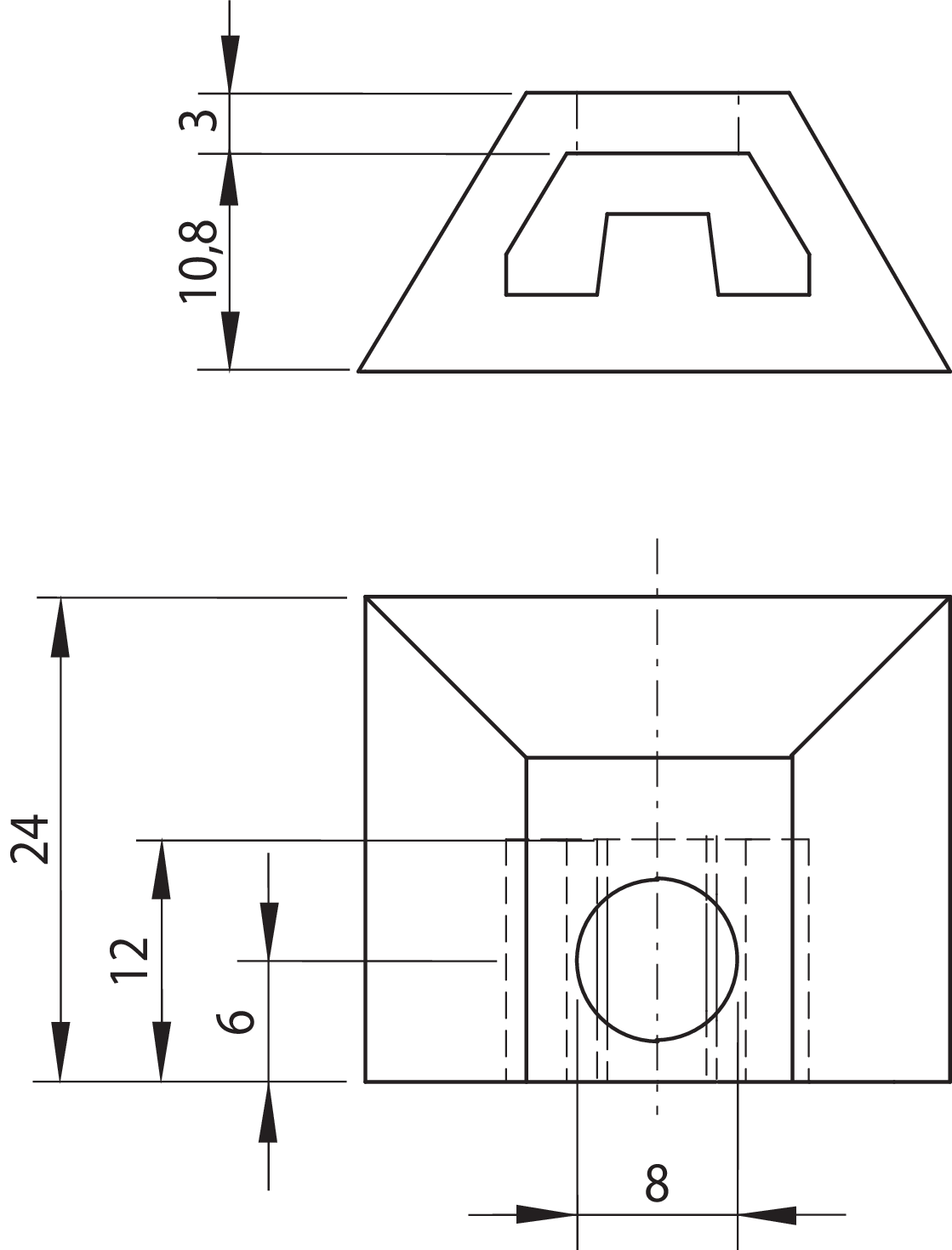 Elasti-Endstück Gürtel 25