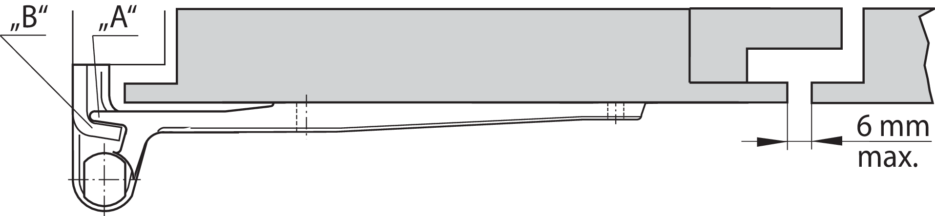 Scharnierbock verzinkt ZS GEW-H.60