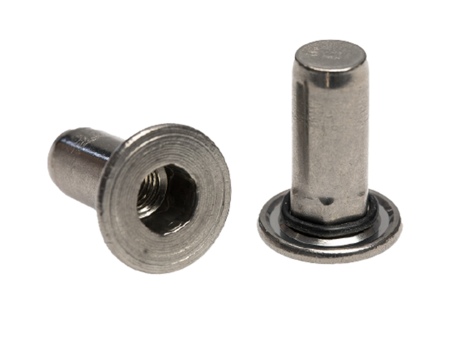 Tubtara® Blindnietmutter Flachkopf mit Dichtung Teilsechskantschaft geschlossen Edelstahl A4 IP68